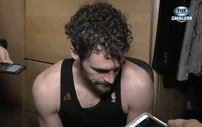 VIDEO: Kyrie Irving, Kevin Love Acknowledges Rockets&#8217; Defensive Adjustment In The Fourth Quarter