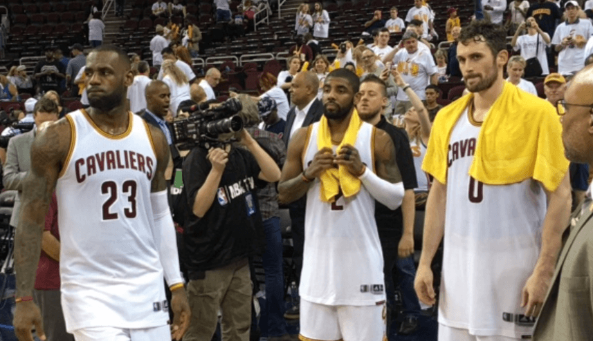 LeBron Kevin Love Kyrie irving Big 3