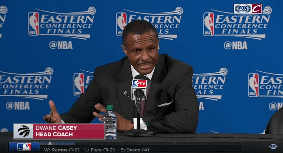 Raptors head coach Dwane Casey is upset with LeBron James&#8217; &#8216;taunting&#8217;