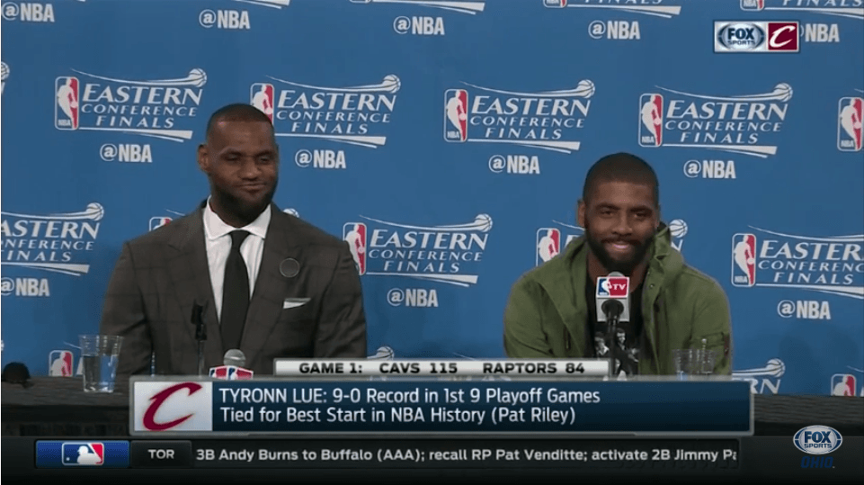 VIDEO: Kevin Love&#8217;s Comparison Of LeBron James And Kyrie Irving Leaves LeBron Hilariously Speechless