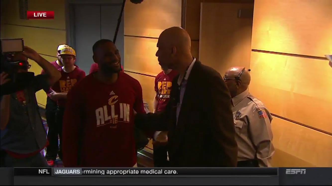 VIDEO: LeBron James Shares Moment With All-Time Great Kareem Abdul-Jabbar