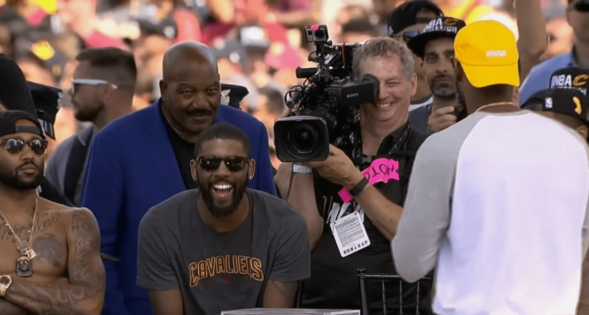 VIDEO LeBron James Makes Bold Statement That Had Kyrie Irving Laughing During Cavs Parade