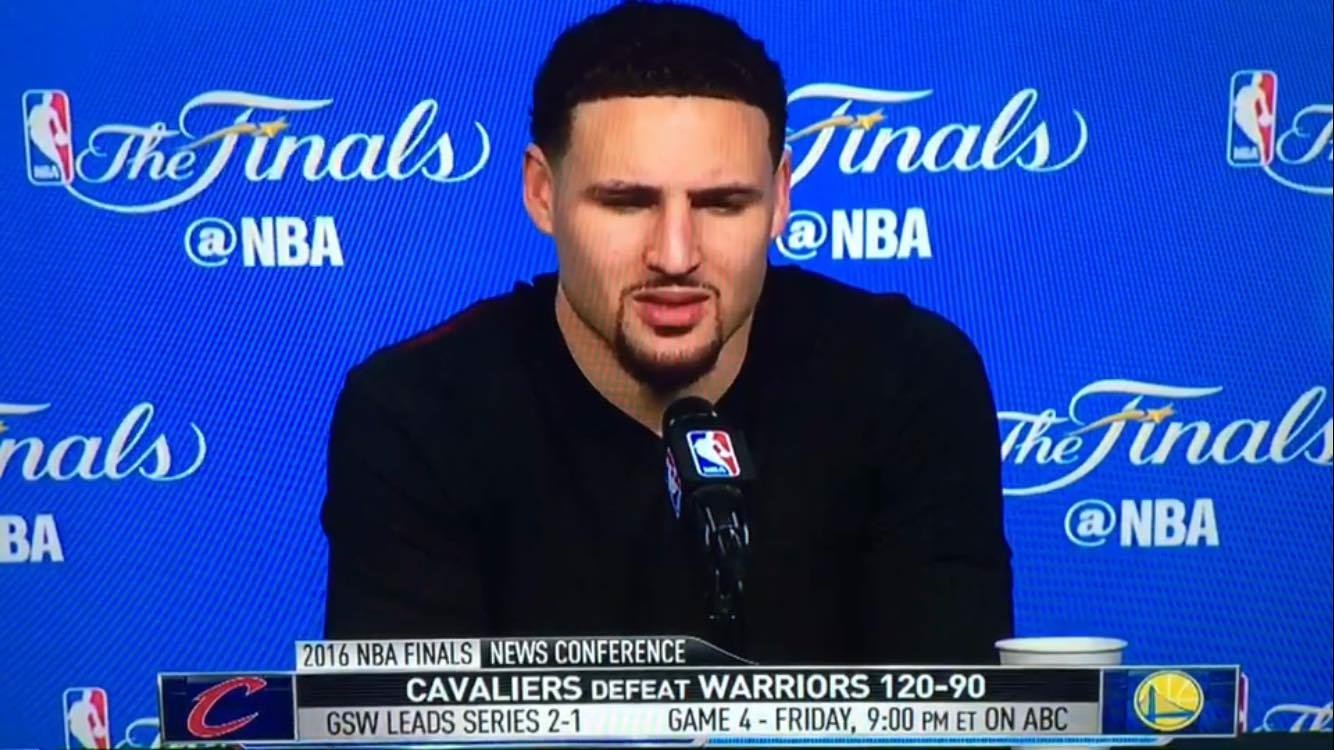 VIDEO: Klay Thompson Calls Out Timofey Mozgov For &#8220;Dirty&#8221; Screen