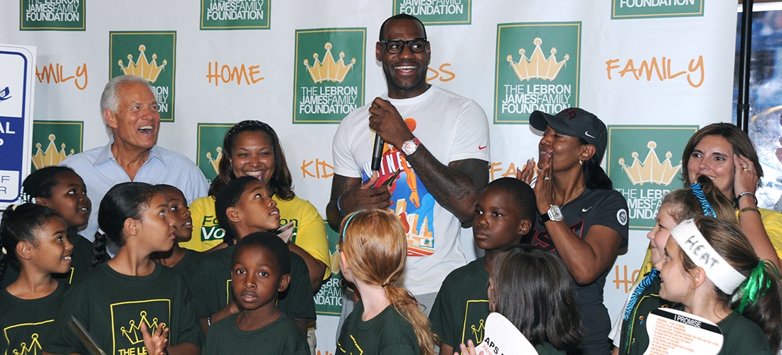 Lebron Gives Back To Families