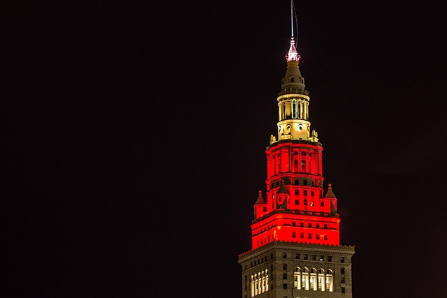 Clevelanders Camp Out Before Championship Parade