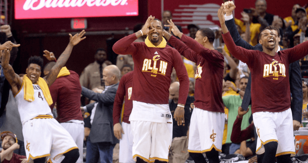 JR Smith Cavs Celebrate