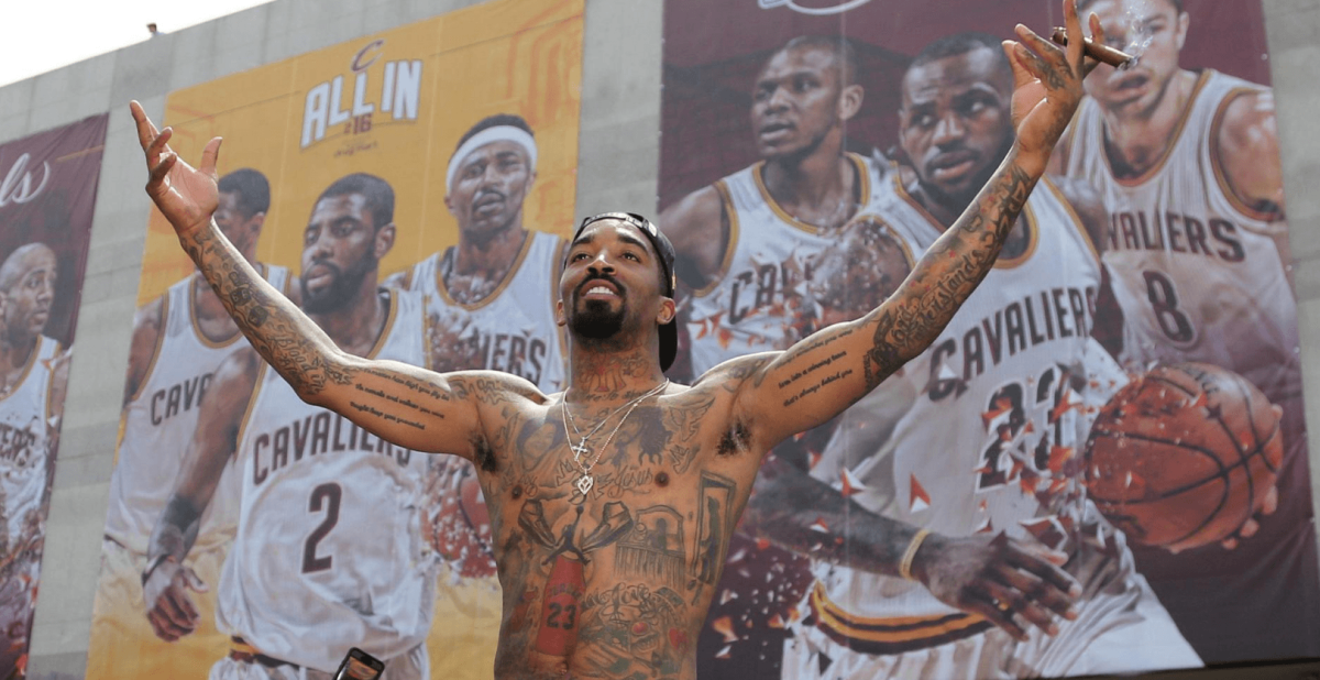 JR Smith Championship Celebration