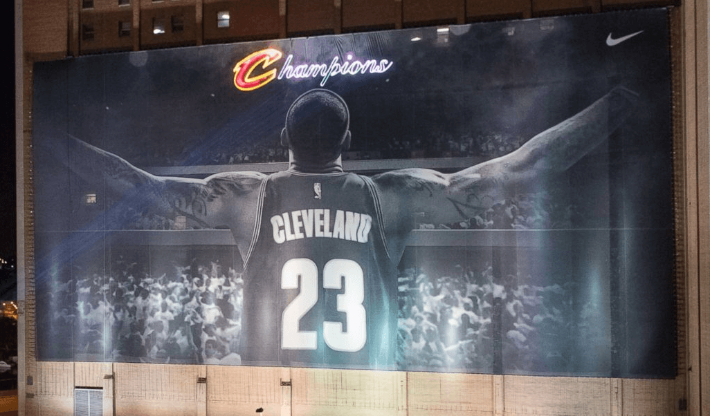 LeBron Championship Mural