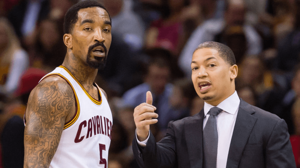 JR Smith Tyronn Lue