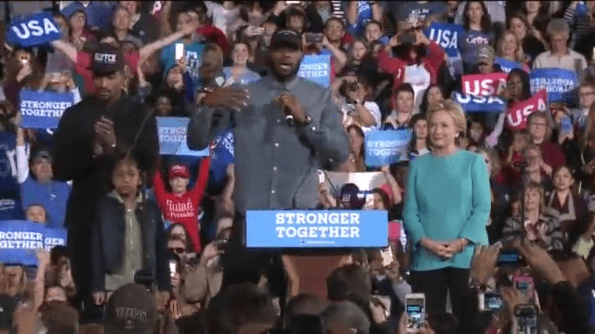 LeBron James Hillary Clinton