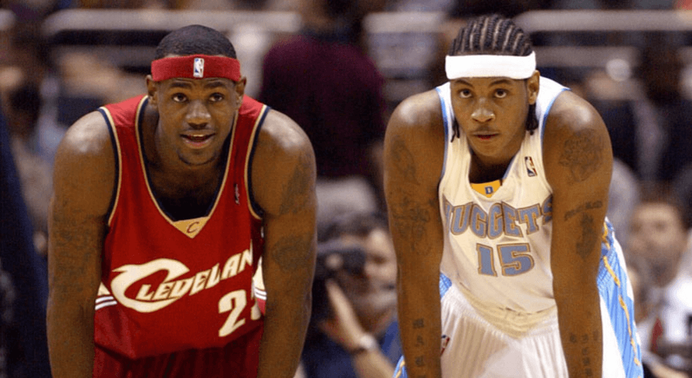 LeBron Carmelo Rookie Year