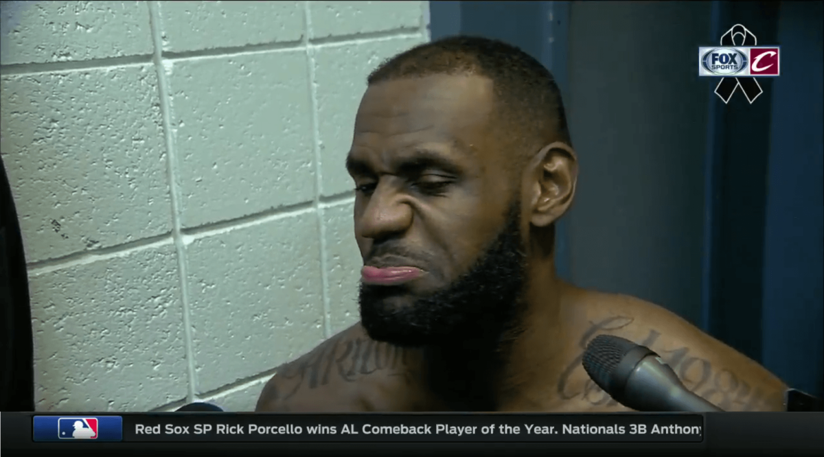 LeBron Reacts To Ugly Bucks Loss