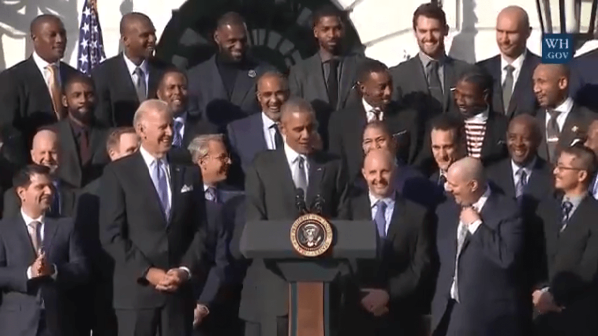 President Obama Roasts Cavs