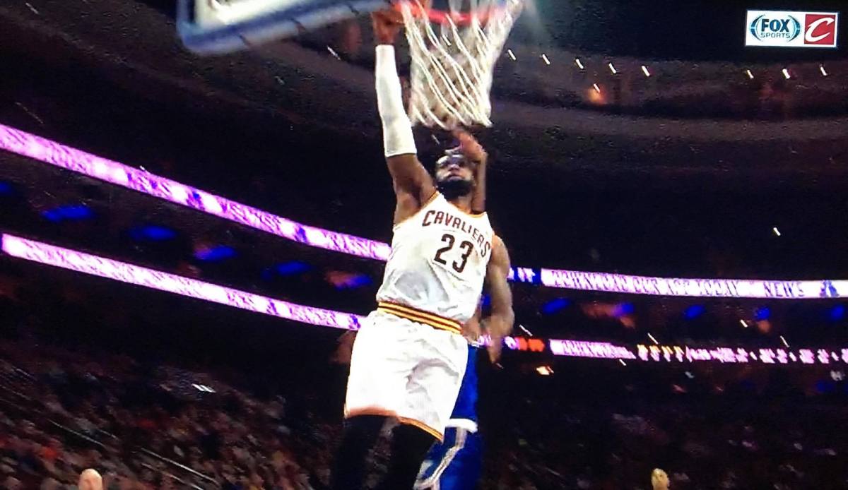 LeBron Whack Embiid Dunk