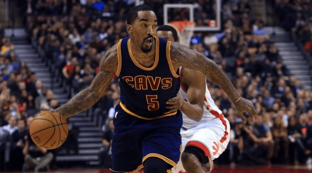 J.R. Smith knee injury raptors