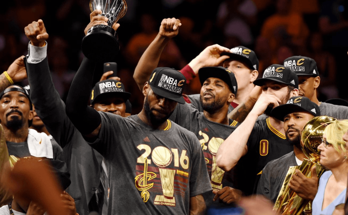 LeBron James Cavs Champ Title