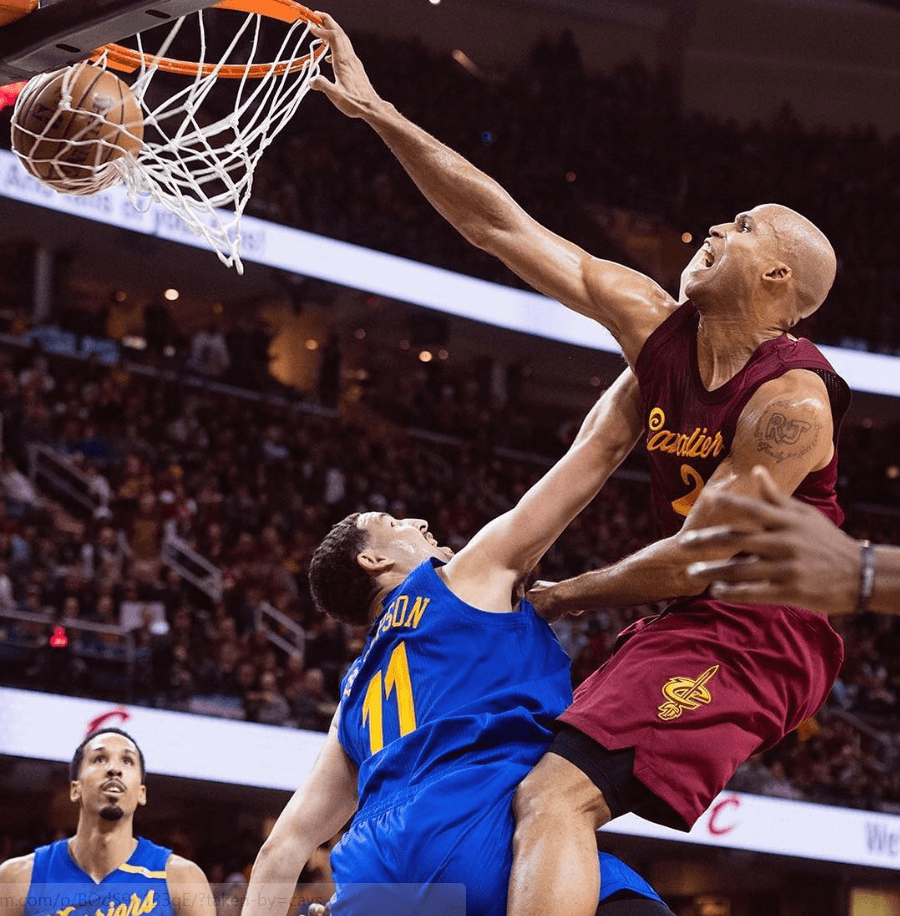 Richard Jefferson Dunk Klay Thompson