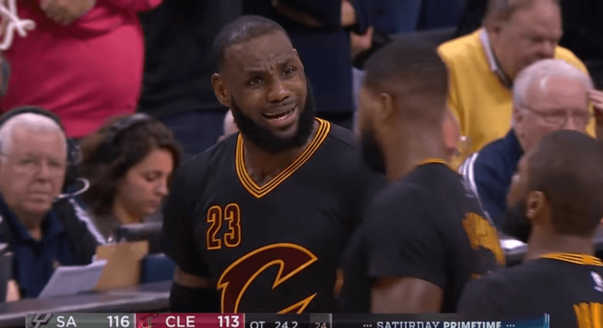 LeBron mad tristan kyrie