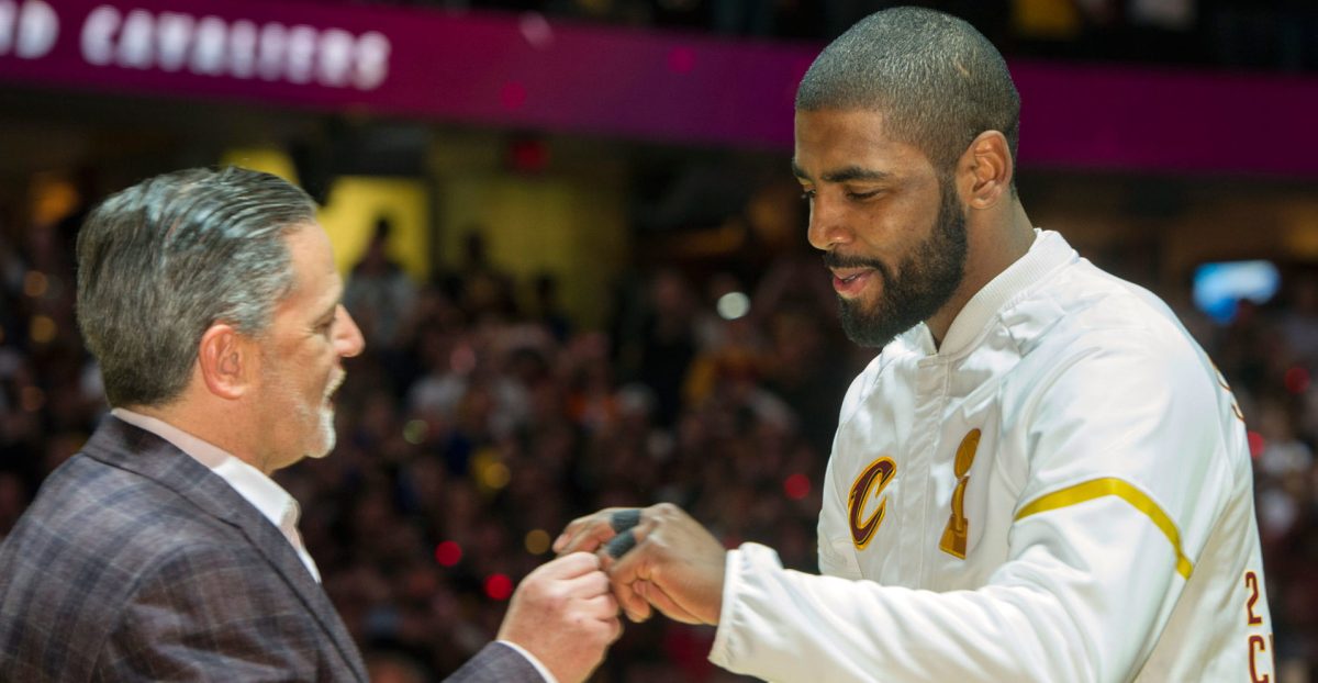 Kyrie Irving Dan Gilbert cavs celtics