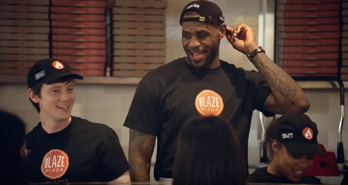 LeBron Blaze Pizza