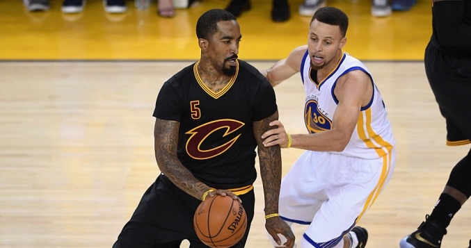 j.r. smith, stephen curry, cavs, warriors