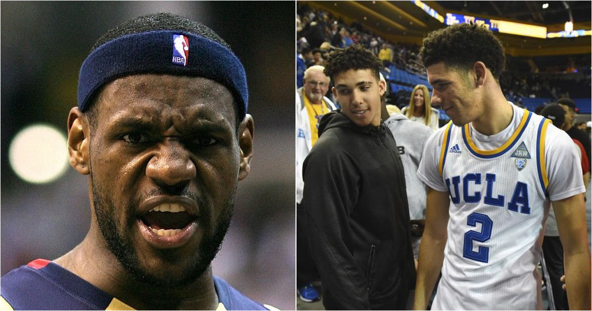 LeBron James, LiAngelo Ball, Lonzo Ball