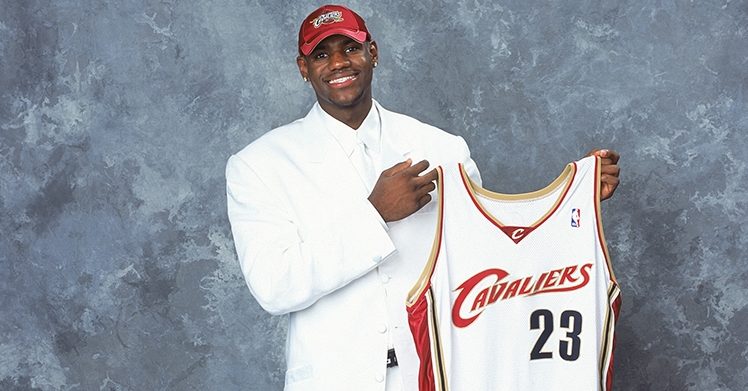 On this day in 2003, The Cleveland Cavaliers selected LeBron James with the  Number 1 Pick of the 2003 Draft. : r/clevelandcavs