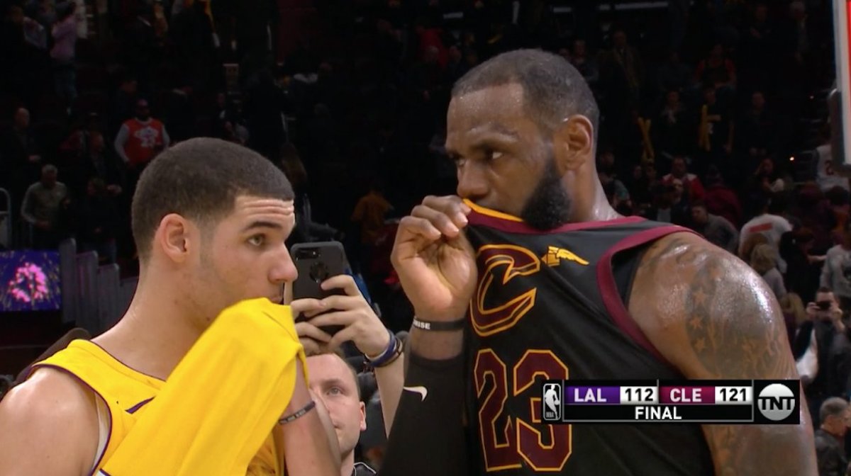 Lonzo Ball, LeBron James