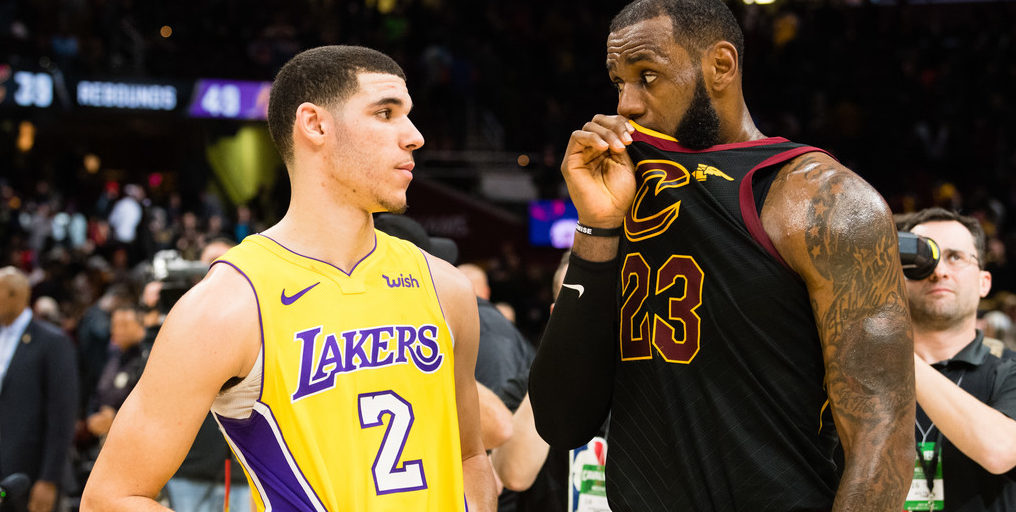 LeBron James not happy mic picked up Lonzo Ball conversation