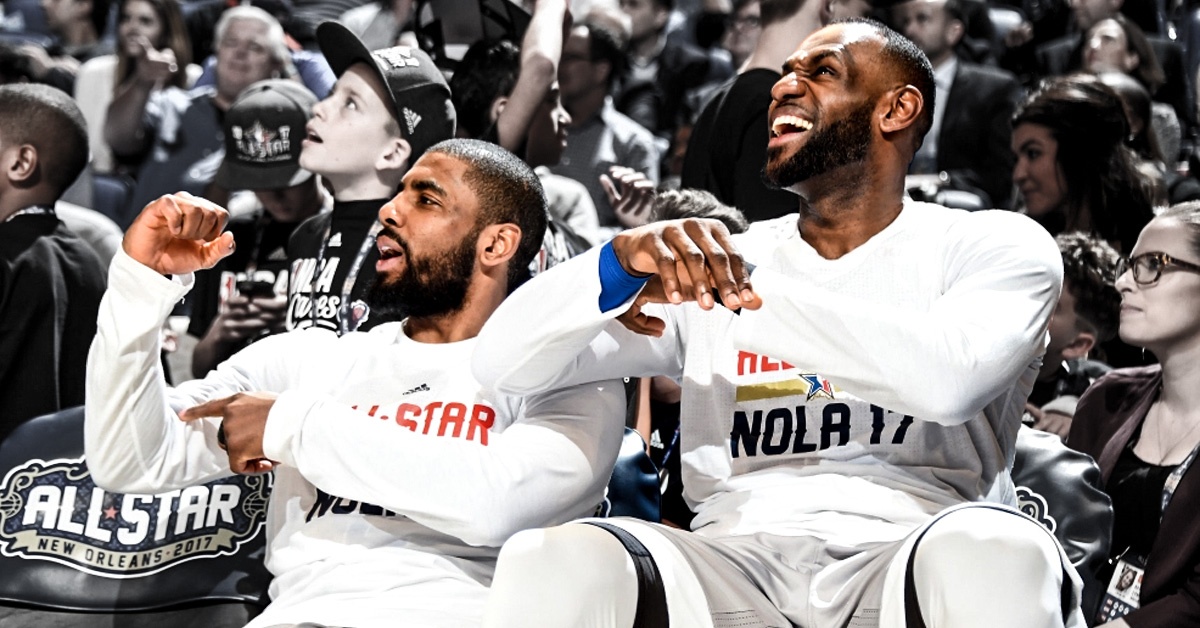 lebron james, kyrie irving