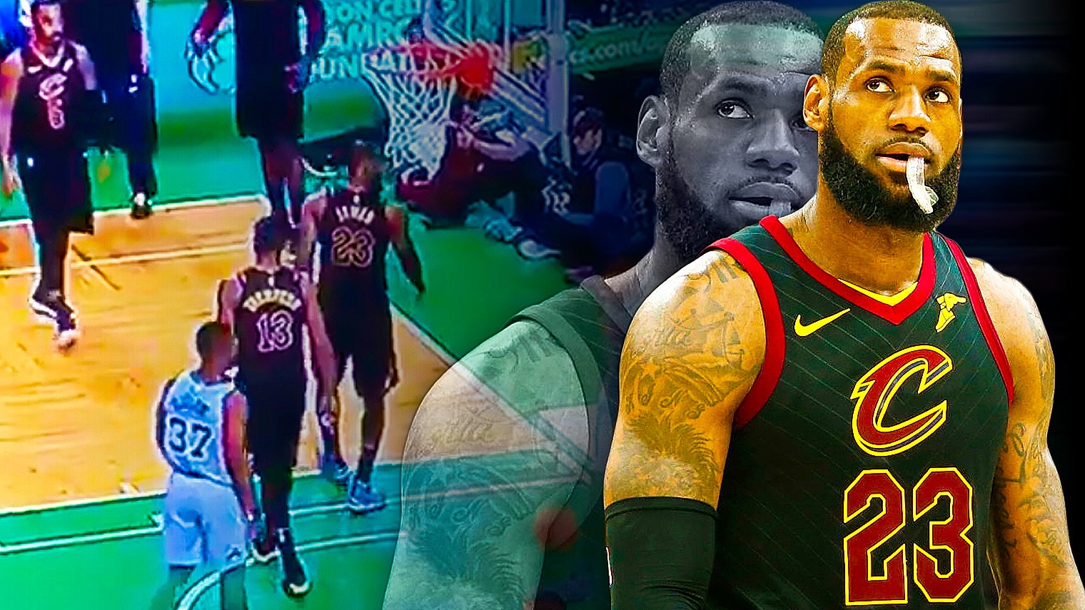 Cavs video: LeBron James stares at Kevin Garnett, Doc Rivers, Rajon Rondo after knocking down shots