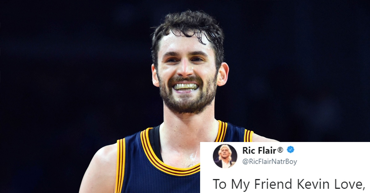 WWE legend Ric Flair sends message to Cavs&#8217; Kevin Love