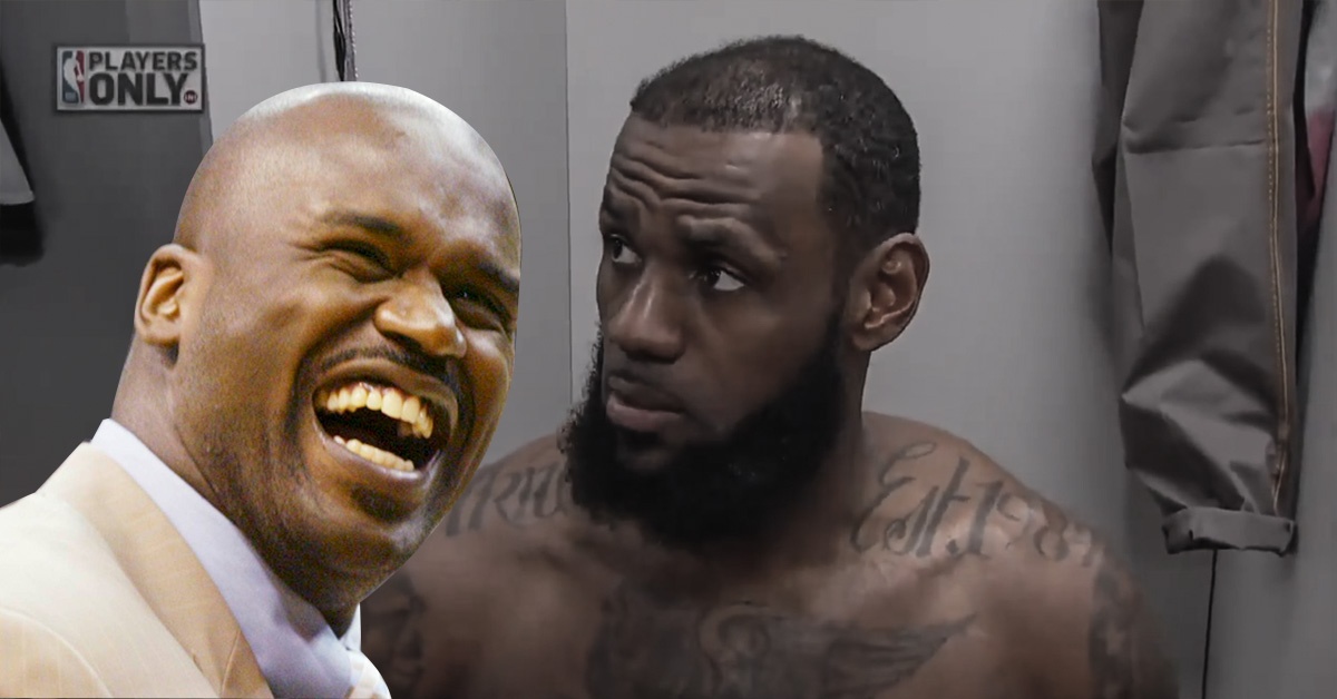 Video: Shaquille O&#8217;Neal hilariously voices over LeBron James&#8217; interview