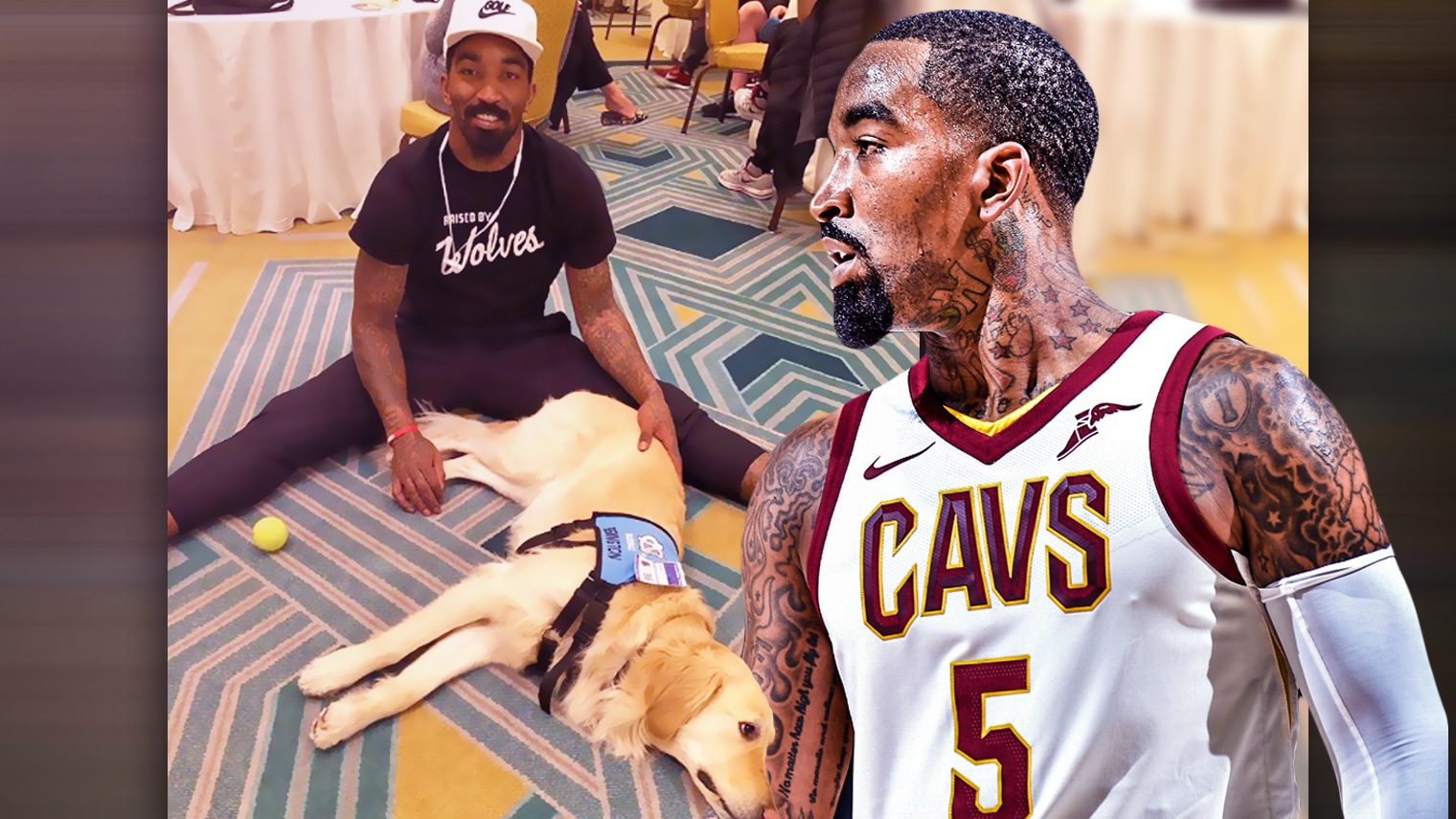 J. R. Smith on Dog Remi for NBA Game
