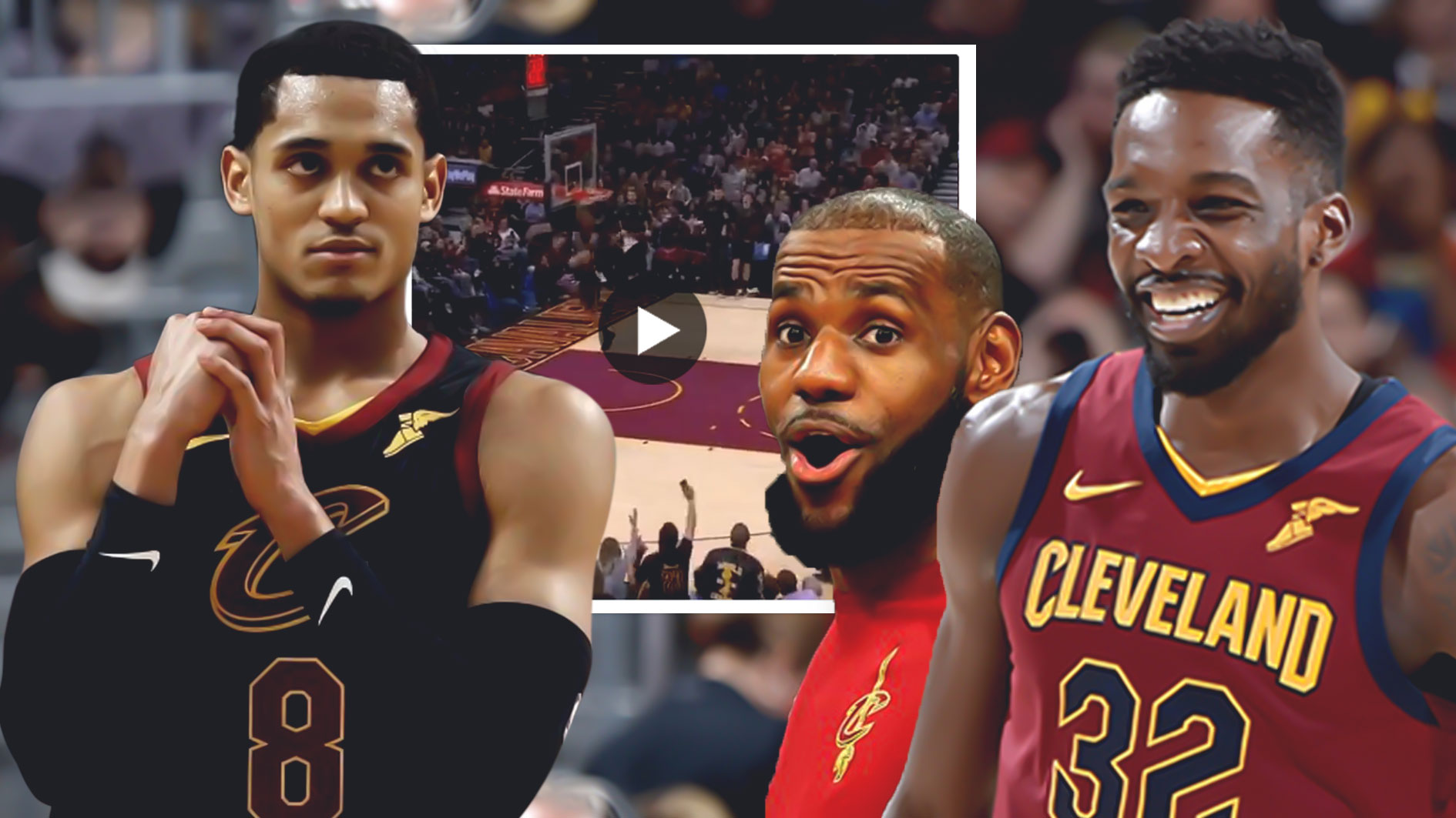 Video: Jeff Green, LeBron James react to Jordan Clarkson&#8217;s dunk