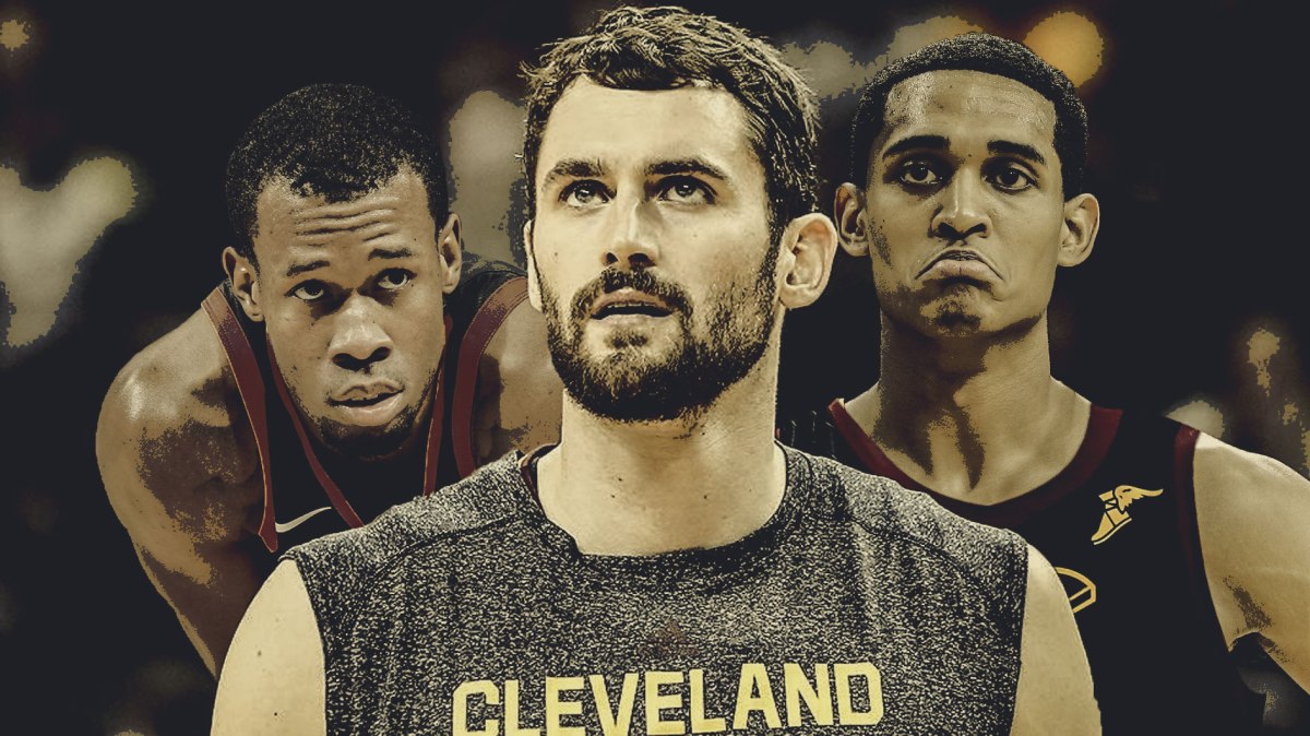 Rodney Hood, Kevin Love, Jordan Clarkson