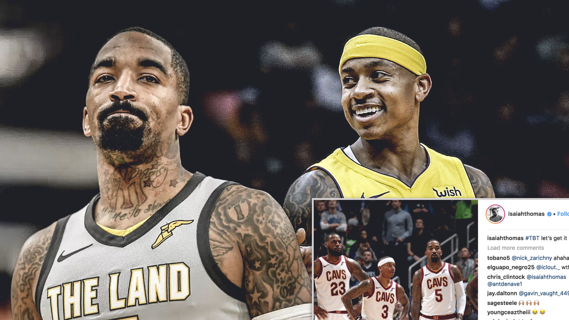 J.R. Smith reacts to Isaiah Thomas&#8217; hilarious IG post