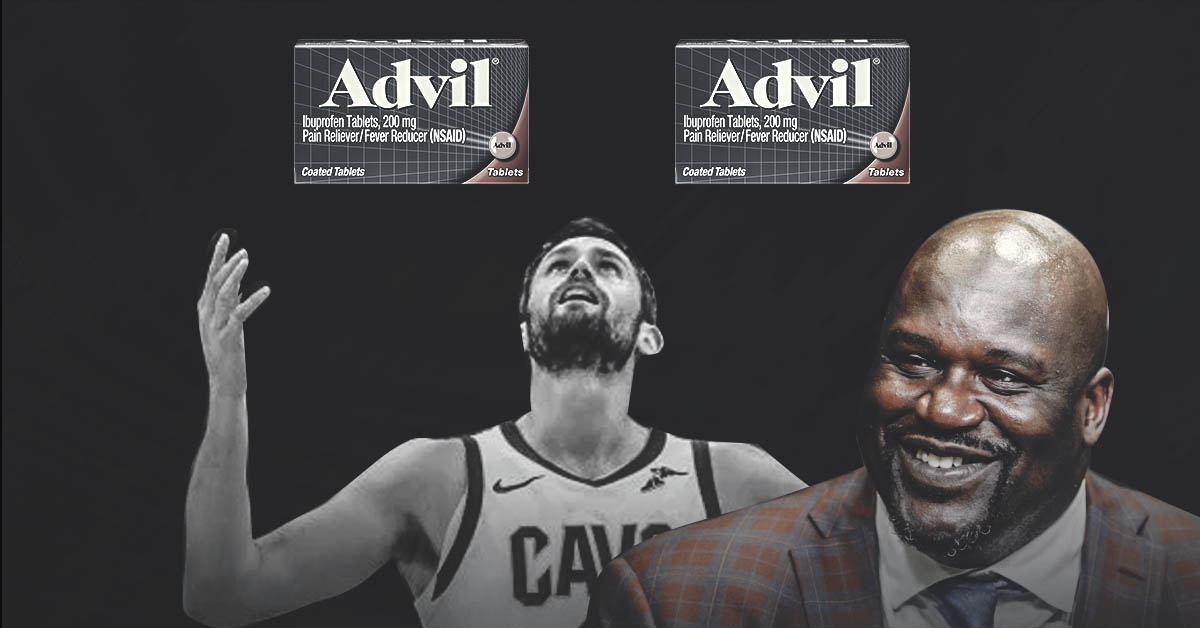 Shaquille O&#8217;Neal thinks Kevin Love just needs an &#8216;Advil&#8217;