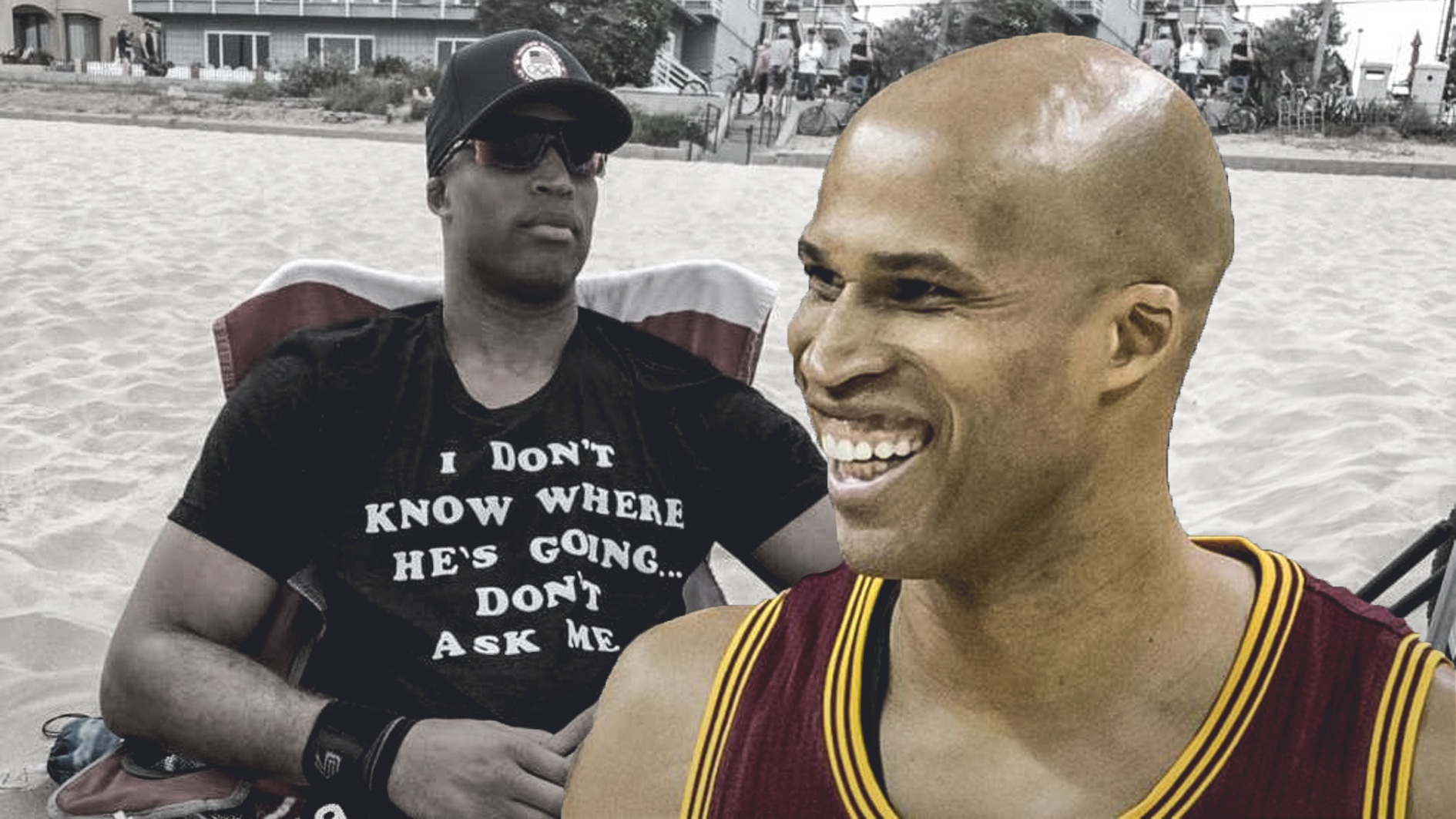 Richard Jefferson wears &#8216;I don&#8217;t know where he&#8217;s going&#8217; shirt