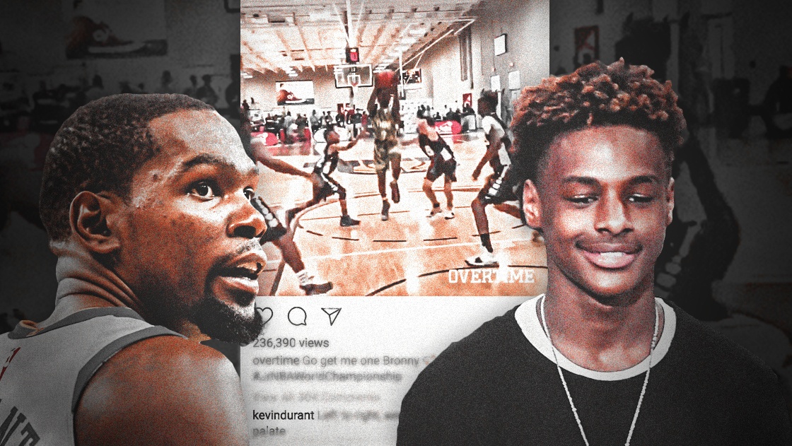 kevin durant, lebron james jr