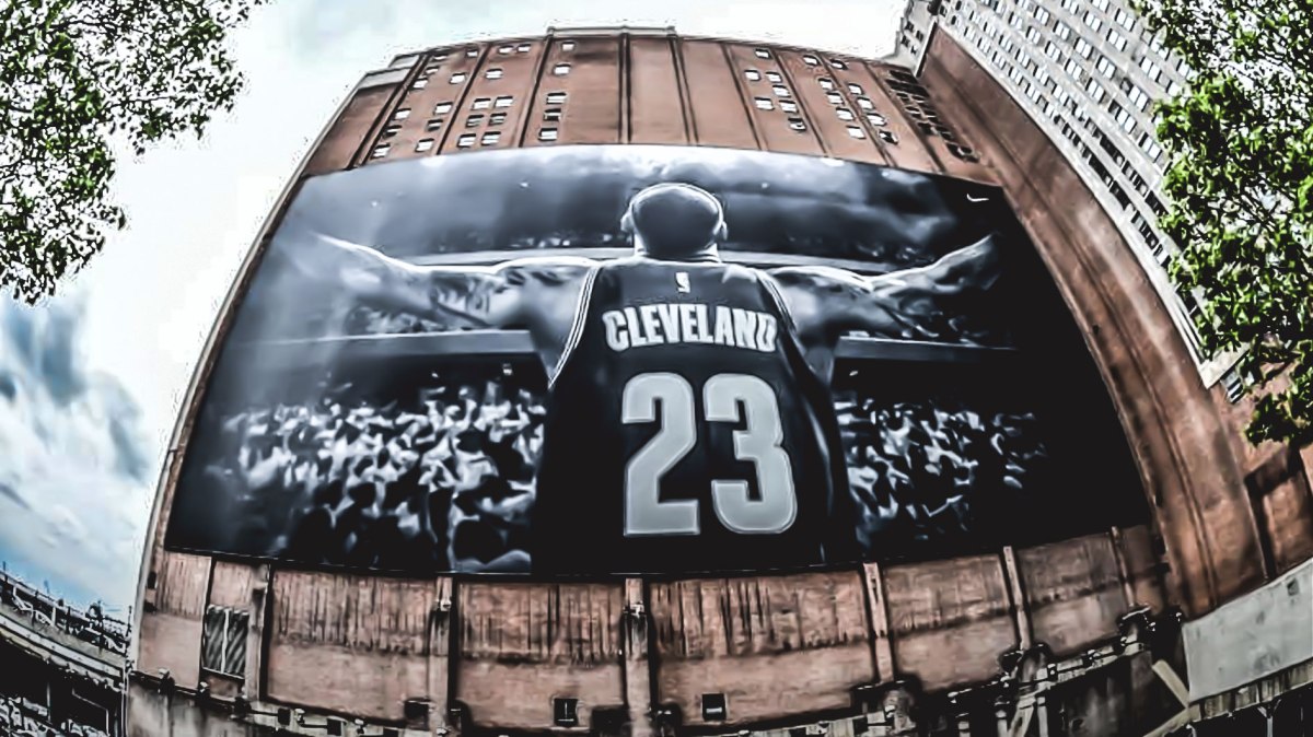 LeBron James banner