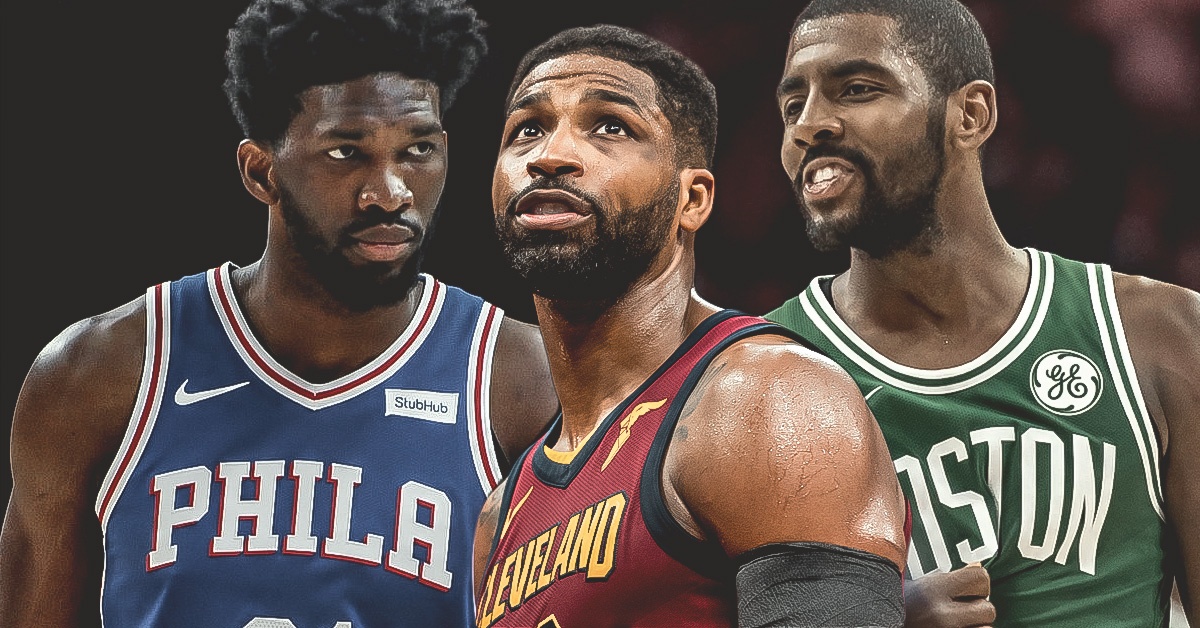 Joel Embiid Tristan Thompson Kyrie Irving