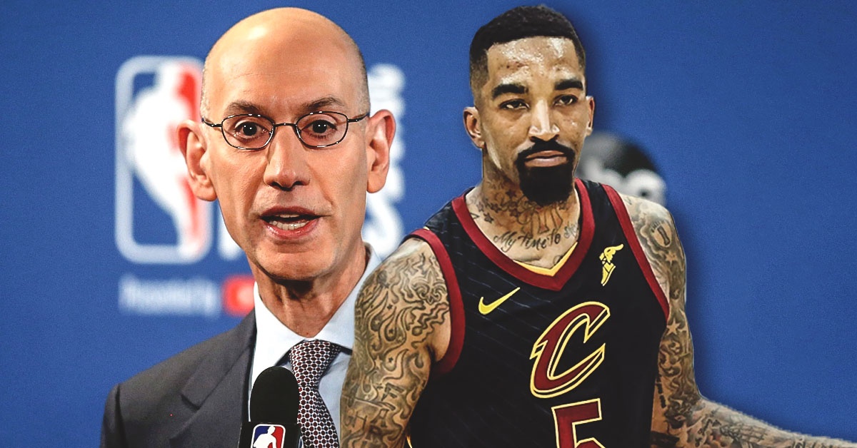 J.R. Smith, Adam Silver, Cavs