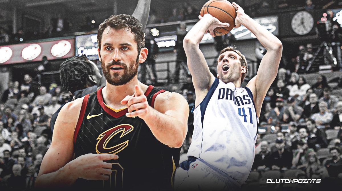 Kevin Love, Dirk Nowitzki, Cavs, Mavs