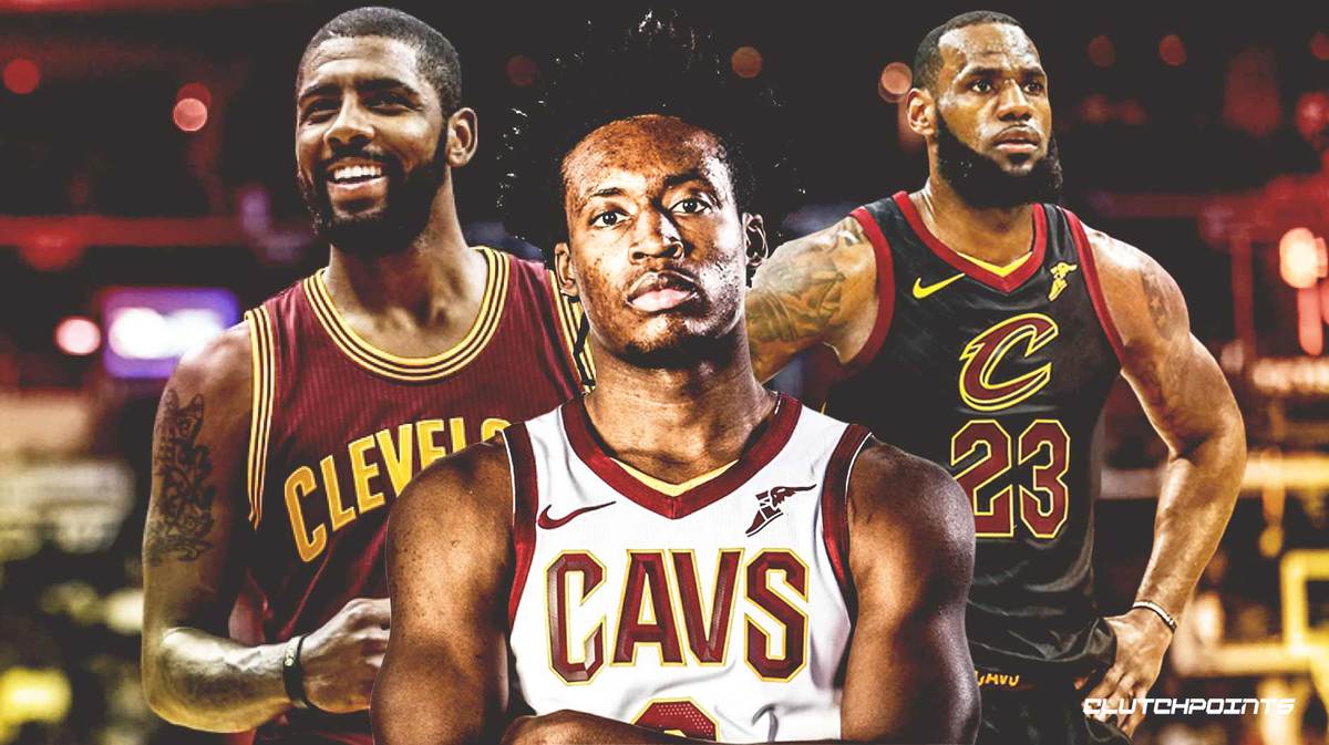 Collin Sexton, LeBron James, Kyrie Irving, Cavs