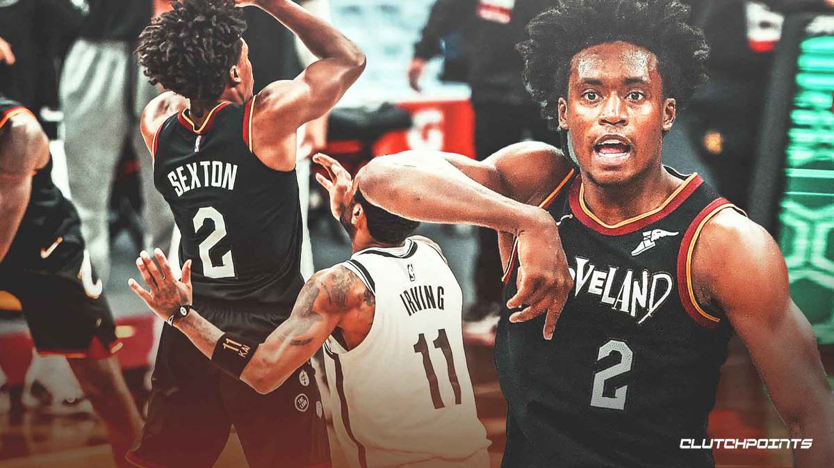 Kyrie Irving reacts to Collin Sexton wearing No. 2 with Cleveland Cavaliers
