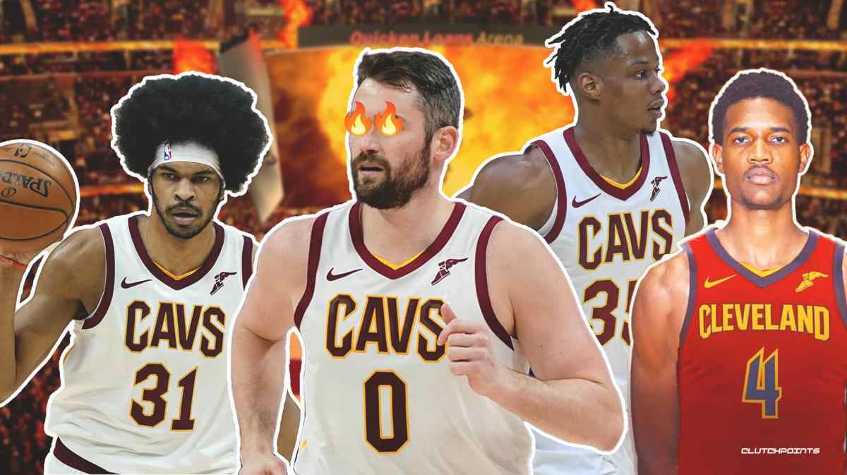 Kevin Love, Isaac Okoro, Evan Mobley, Darius Garland, Cavs