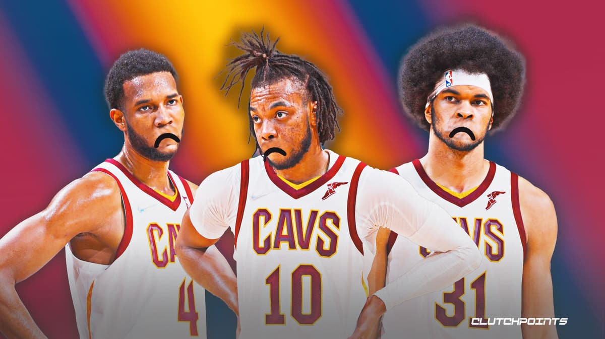 Evan Mobley, Darius Garland, Jarrett Allen, Cavs