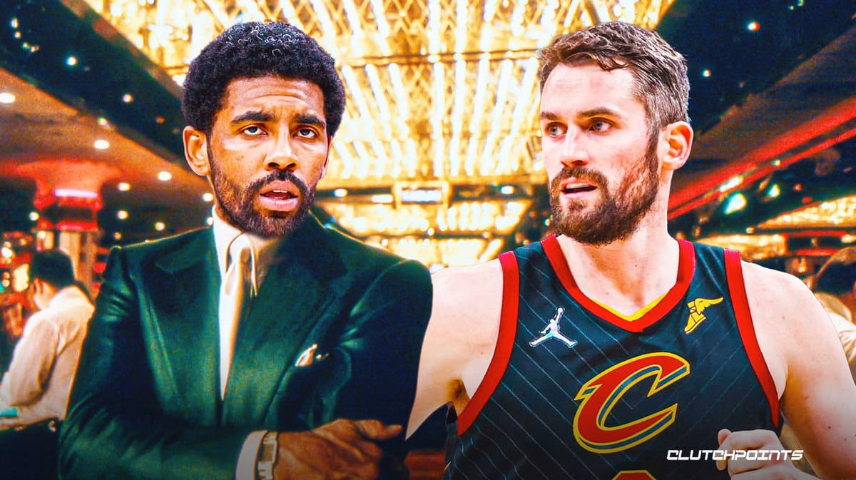 Kyrie Irving, Kevin Love Enjoy Imaginary Mustaches