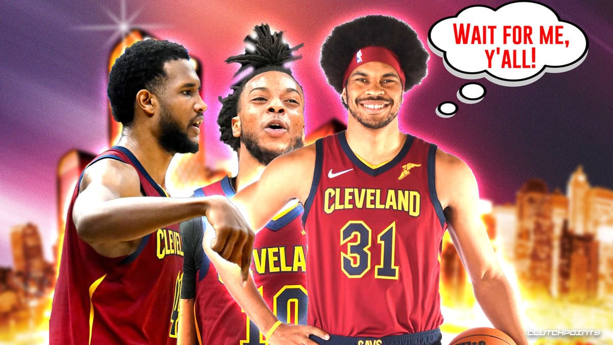 Darius Garland, Evan Mobley, Jarrett Allen, Cavs